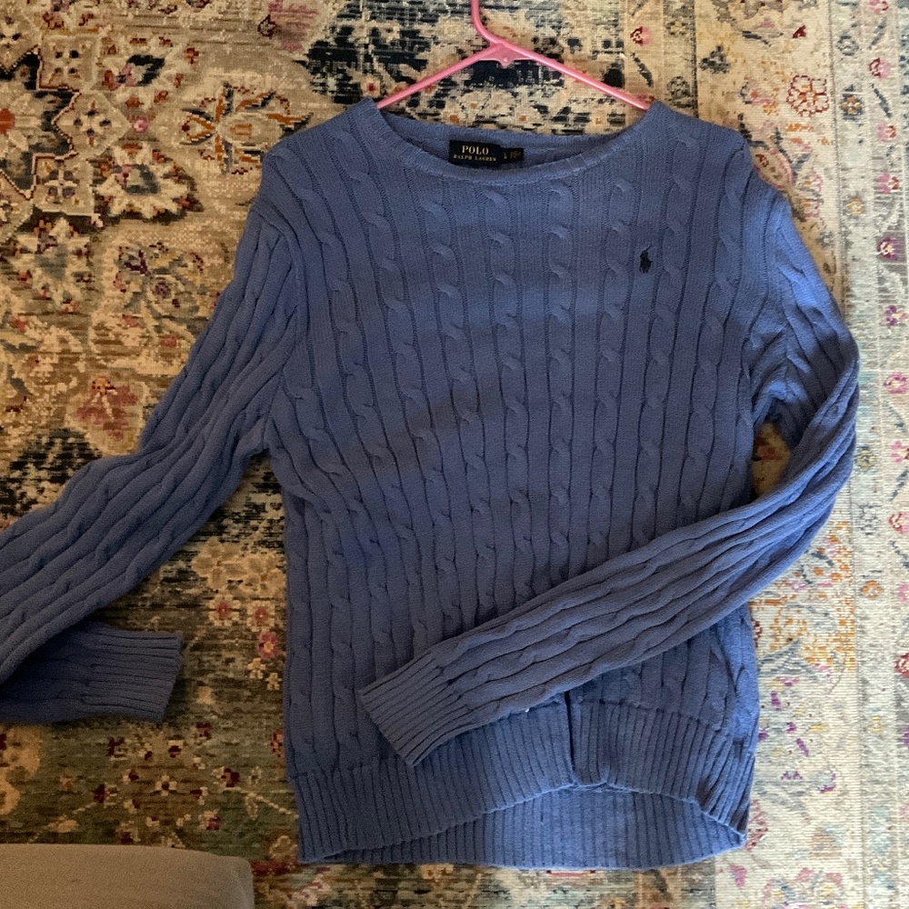 Polo light blue sweater